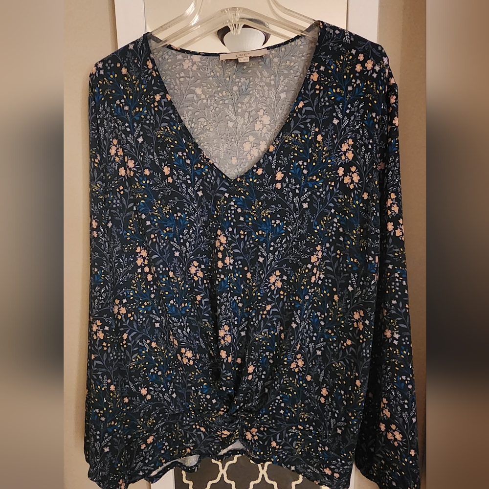 Loft Long Sleeve Floral Top
